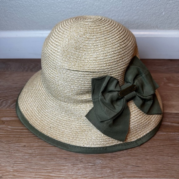Hatch 100% Straw Bow Summer Beach Packable Hat, OS - Picture 3 of 11
